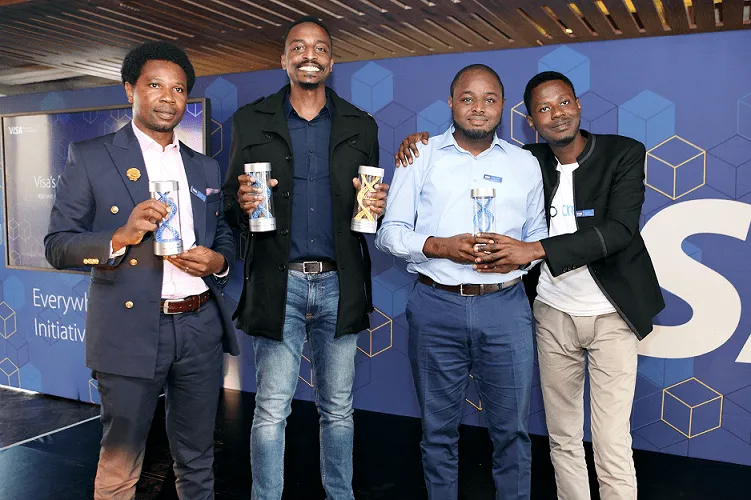 Visa Everywhere Initiative Winners L-R: Zowasel for brief 3, Mookh for brief 2, and CredPal for brief 1.
