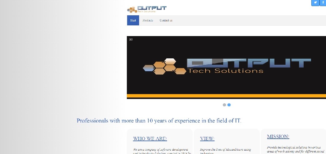 Output Tech website screenshot - Seedstars Maputo