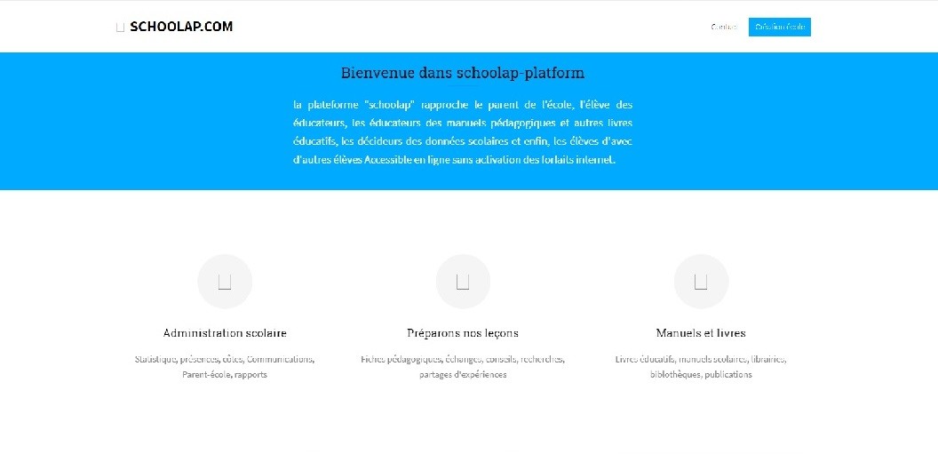 Schoolap website screenshot - Smepeaks