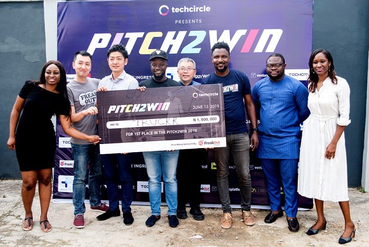 Truckrtech, winner of Pitch2Win, 2019 by TechCircle