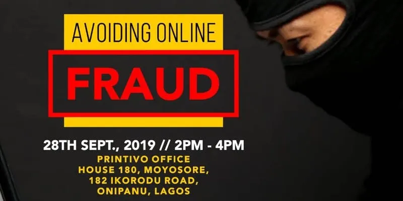 seclot 3rd leg training is on avoiding online fraud - flyer