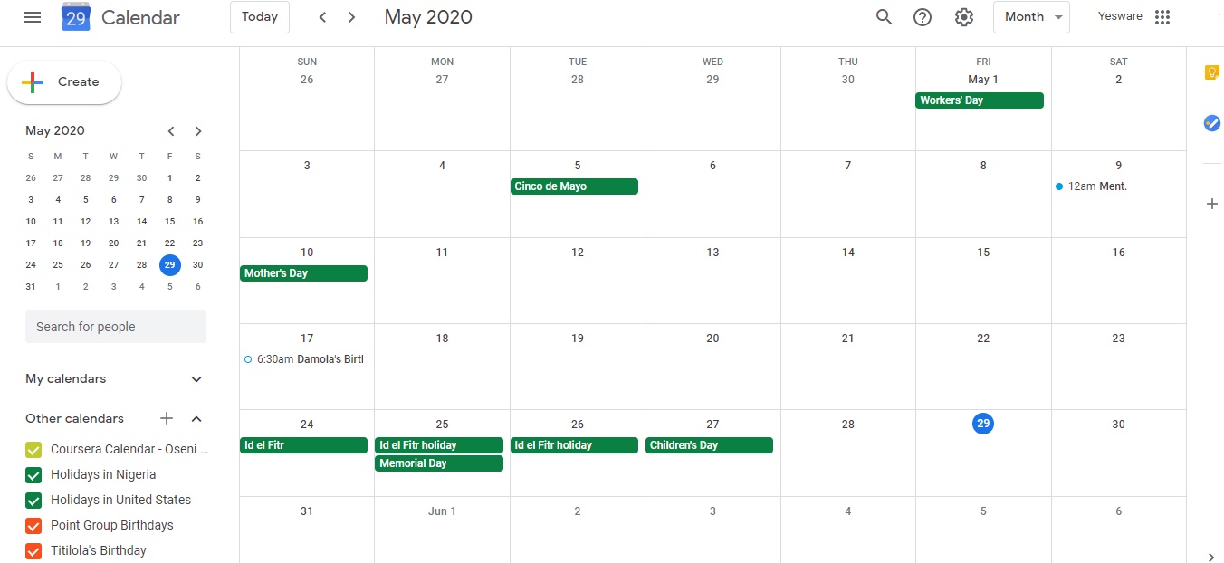 Google Calendar