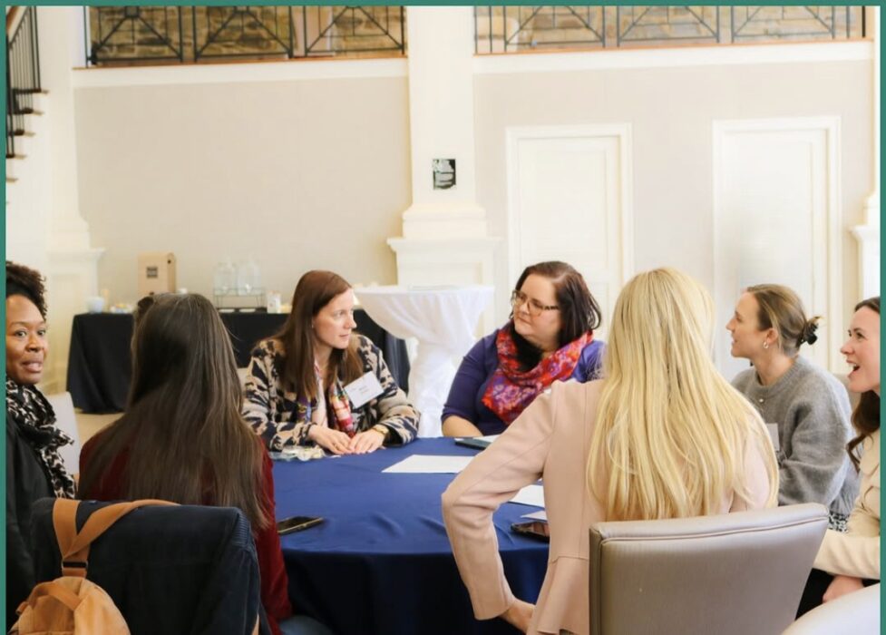 A group of innovators collaborating on a project at the Halcyon EquityTech Fellowship.