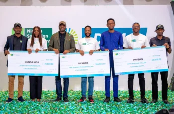 Image showcasing NSIA Prize for Innovation and a $100,000 award