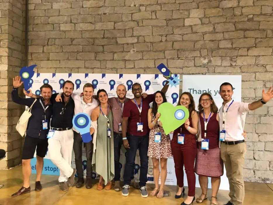 Participants pitching their ideas at the ClimateLaunchpad Green Business Ideas Competition